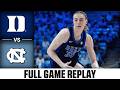 Duke Vs North Carolina Full Game Replay 2025 26 ACC Women S Basketball