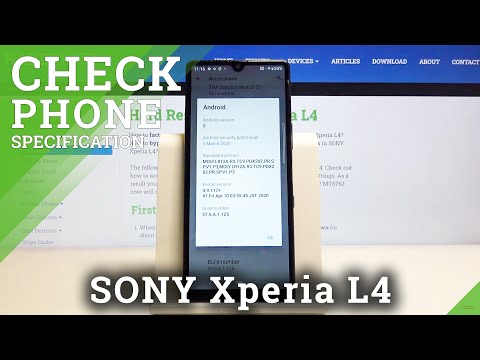 How to Check Phone Specification in SONY Xperia L4 – Fined Phone Info