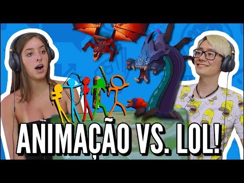 JOVENS REAGEM A ANIMAÇÃO VS LEAGUE OF LEGENDS - ALAN BECKER