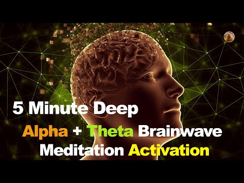 5-Minute Deep Alpha & Theta Waves Morning Meditation Music | Meditation Oasis #Meditation