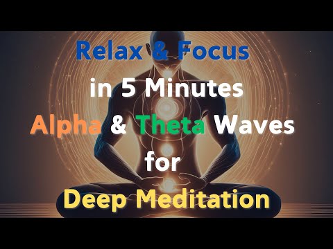 5-Minute Meditation Music  Alpha & Theta Waves | Binaural Beats for Relaxation & Focus