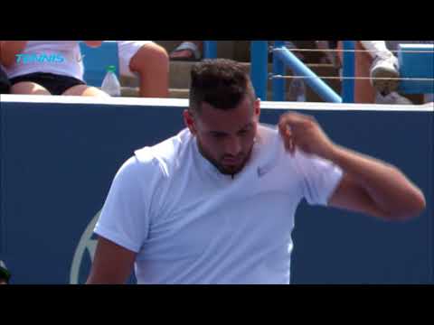 Nick Kyrgios MASSIVE second-serve ace to save match point | Cincinnati 2018