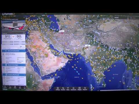 MongoTV_6903 - Flightradar24 - How Far Can i Fly - Part 267-San Fransisco-Delhi-AI174-AIC174