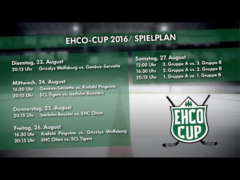 Komplettes Spiel EHCO Cup 2016, Spiel 5, Krefeld Pinguine - Wolfsburg Grizzlys