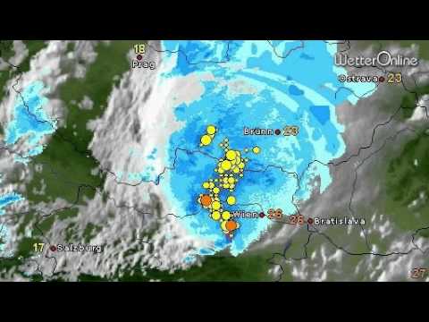 Gewitter mit Platzregen - Unwetter auch in Österreich
