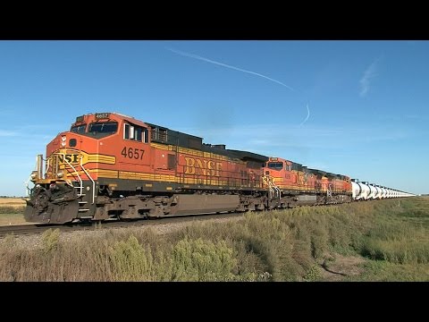Bakken Oil Cans And Other Trains Across The North Dakota Prairie - Volume One