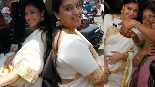 Download lagu സംയുക്ത വർമ്മ ഗുരുവായൂർ അമ്പലത്തിൽ കുടുംബത്തോടൊപ്പം വന്നപ്പോൾ | Actress Samyuktha Varma at Guruvayur mp3