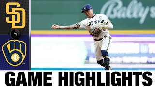 Padres vs. Brewers Game Highlights (6/2/22) | MLB Highlights