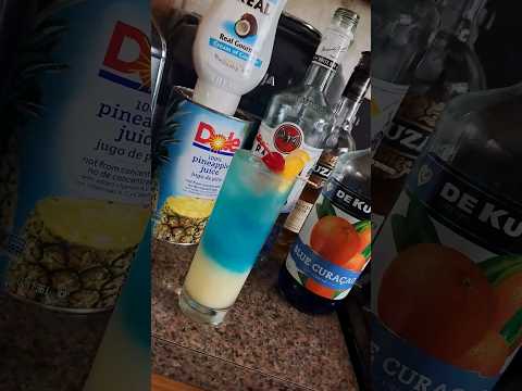 Rum Cocktail Recipe #cocktail #rum #coconut #pineapple #foodie #fy #fyp #summer #summervibes #shorts