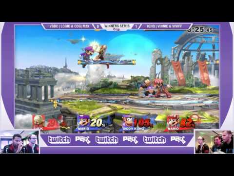 S@P - VGBC | Logic & COG MVG | Mew2King vs. IQHQ | Vinnie & Viviff - SSB4 Winners Semis - Smash 4