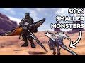 Monster Hunter Iceborne But EVERY Monster Is 500 Smaller