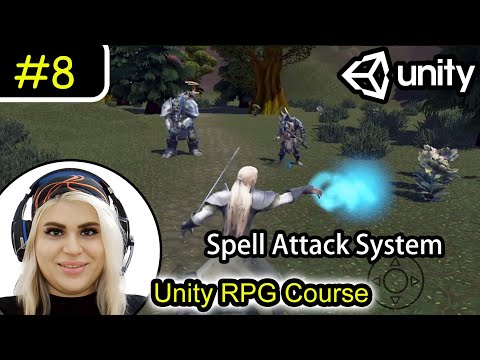 8- 💥Magic Orb Projectile Attack + Hit Effect in Unity (RPG Spell System)