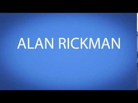 how to pronounce ALAN RICKMAN