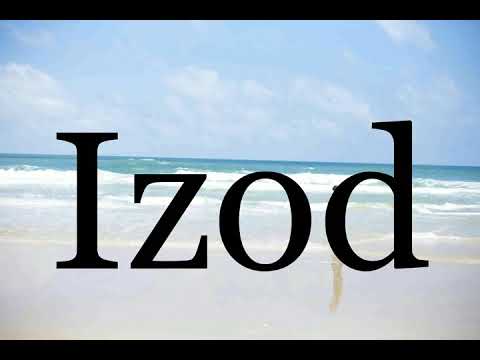 How To Pronounce Izod🌈🌈🌈🌈🌈🌈Pronunciation Of Izod