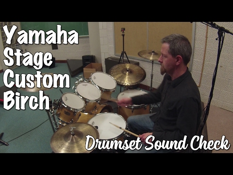 Yamaha Stage Custom Birch with Remo Coated Emperors Soundcheck