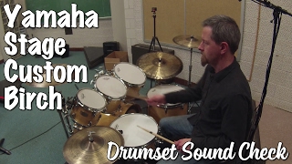 Video thumbnail for Yamaha Stage Custom Birch with Remo Coated Emperors Soundcheck by Redeye Percussion