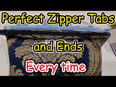 How to sew perfect tabs and corners for zippered bags every time. Detailed tutorial for beginners