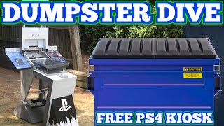 Dumpster Diving at GAMESTOP! I scored a FREE PLAYSTATION 4 (PS4) KIOSK!! Another Kiosk!
