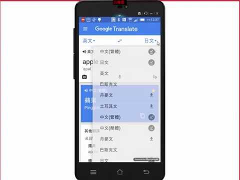 Google 翻譯 a02_輸入單字進行翻譯(手機版)
