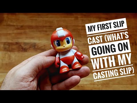 My first slip cast (what's going on with my Laguna slip?)