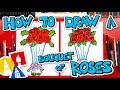 How To Draw A Bouquet Of Roses For Valentine S Day