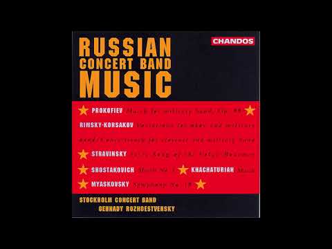 Nikolai Myaskovsky : Symphony No. 19 in E-flat major for wind orchestra Op. 46 (1939)