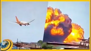 «Բոինգը» օդում հանկարծակի թեքվել է, գահավիժել ցած՝ մխրճվելով հանրակացարանի մեջ. 200-ից ավելի զոհ