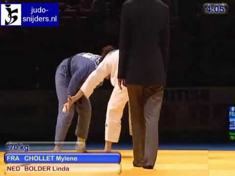 Judo 2009 Birmingham: Chollet (FRA) - Bolder (NED) [-70kg].