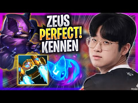 ZEUS PERFECT GAME WITH KENNEN! - T1 Zeus Plays Kennen TOP vs Renekton! | Season 2023