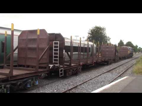 Irish Rail 22000 DMU departs Kildare