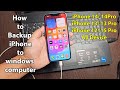 How to backup iphone to pc computer