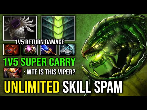 UNLIMITED SKILL SPAM 100% Can't Kill Octarine Core 1v5 Return DPS Blade Mail Heart Viper Dota 2
