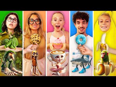 MANGIAMO SOLO CIBO DEL COLORE DEL NOSTRO ITALIAN BRAINROT CON GIORGIA E TUTTI I NOSTRI AMICI!