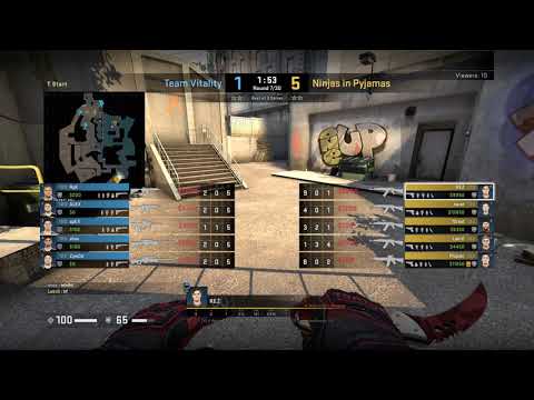 REZ NiP vs Vitality Overpass ESL Pro League Season 10 Europe POV DEMO