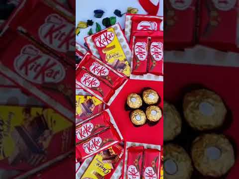 KitKat hexagon chocolate Box ❤️ #ferrerorocher#kitkatgiftideas