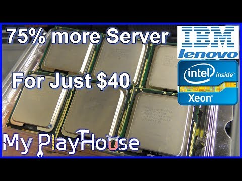 $40 CPU upgrade of Lenovo x3650 M2, 12 cores 175% Performance - 757