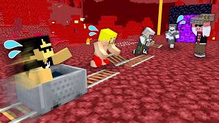 後戻りできない1本道のレールを繋いでエンドラまでたどり着け！【マイクラ】