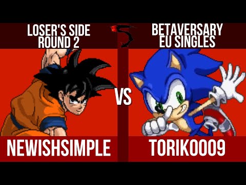 Betaversary EU: NewishSimple (Goku) vs toriko (Sonic) - SSF2 Losers Round 2