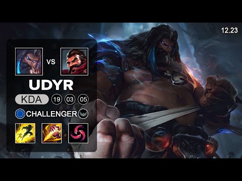 Udyr vs Graves Jungle - EUW Challenger - Patch 12.23 Season 12