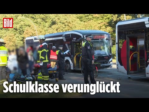 Hamburg: 20 Verletzte bei schwerem Bus-Unfall