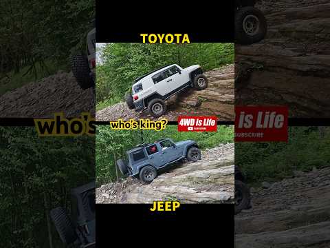 Toyota vs Jeep rock crawl hill climb Offroad comparison #toyota #jeep
