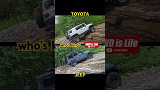 Toyota vs Jeep rock crawl hill climb Offroad comparison #toyota #jeep