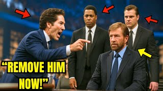 Joel Osteen Ordered Security to REMOVE Chuck Norris — Then He Did THIS!