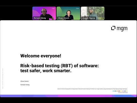 Webinar ‘Risk-based Software Testing’ in the Q12-TMT Test Management Tool