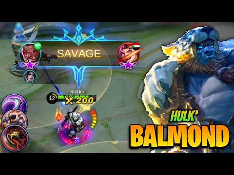 SAVAGE! Balmond Best Build Assassin Too OP [ Balmond Gameplay ] By Hulk - Mobile Legends