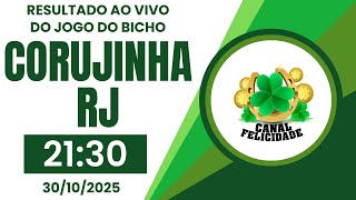 🍀 Resultado da Corujinha Rio 21:30 – Resultado do Jogo do Bicho Coruja RJ 30/10/2025