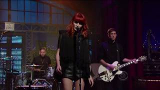 Florence and the Machine - Kiss With a Fist on Letterman 10-27-2009