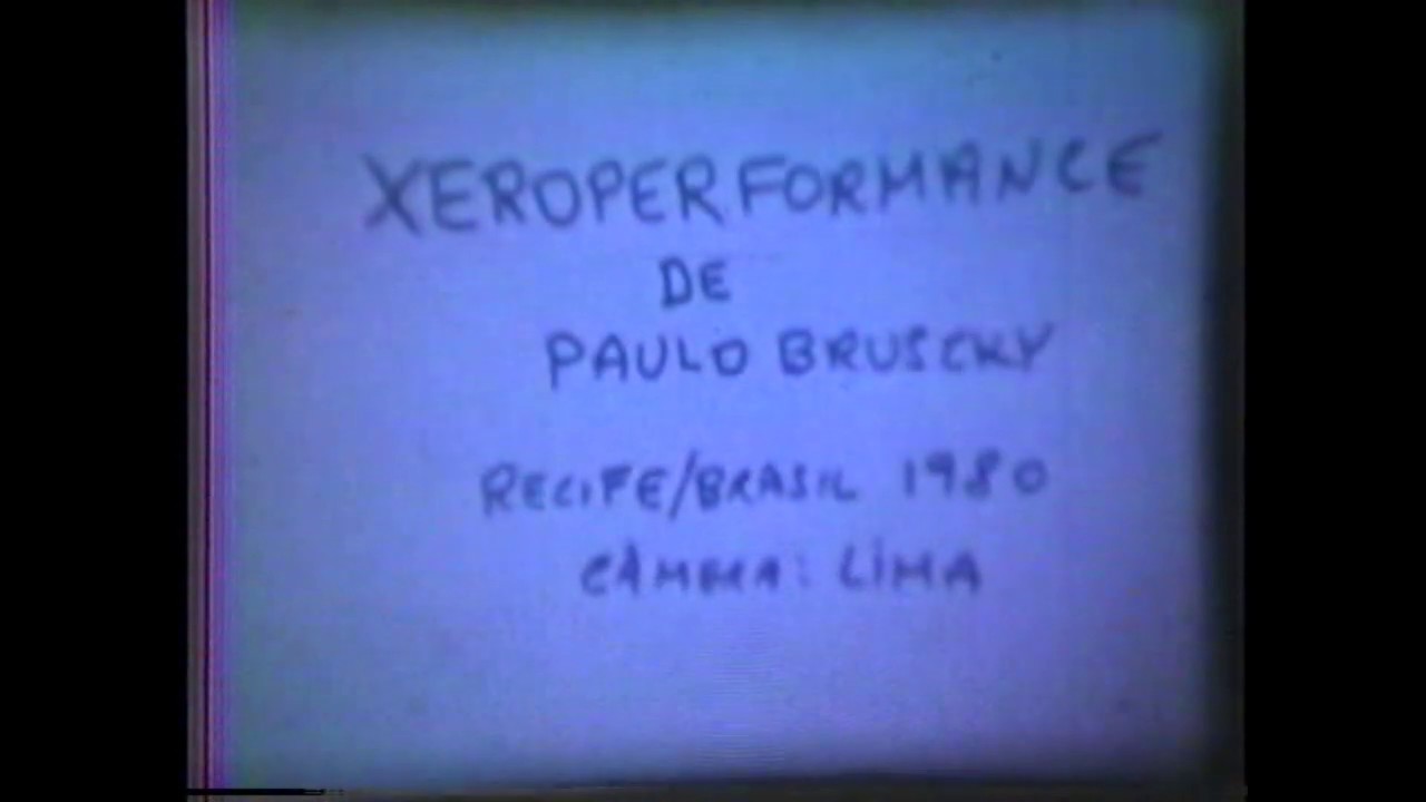 Paulo Bruscky - Xeroperformance (1980)