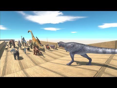 Trying to escape from The Isle Carno NightFall - Animal Revolt Battle Simulator