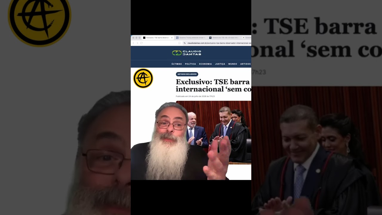 LULA BARROU dois OBSERVADORES INTERNACIONAIS enviados por TRUMP sem NENHUM MOTIVO